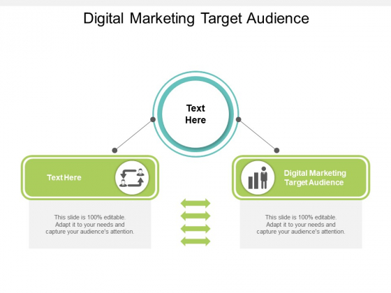 Digital Marketing Target Audience Ppt PowerPoint Presentation Model Layout Cpb
