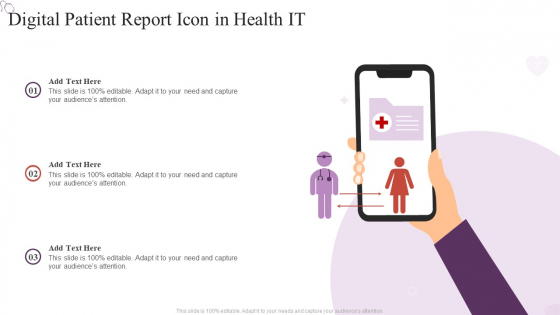 Digital Patient Report Icon In Health IT Microsoft PDF