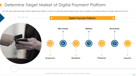 Digital Payment Firm Investment Pitch Deck Determine Target Market Of Digital Payment Platform Diagrams PDF