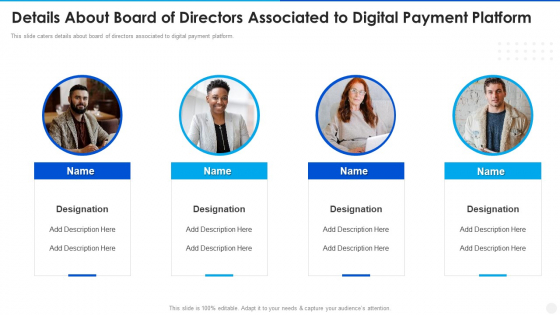 Digital Payment Solution Company Stakeholder Details About Board Of Directors Clipart PDF Digital Payment Solution Company Stakeholder Details About Board Of Directors Clipart PDF