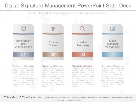 Digital Signature Management Powerpoint Slide Deck