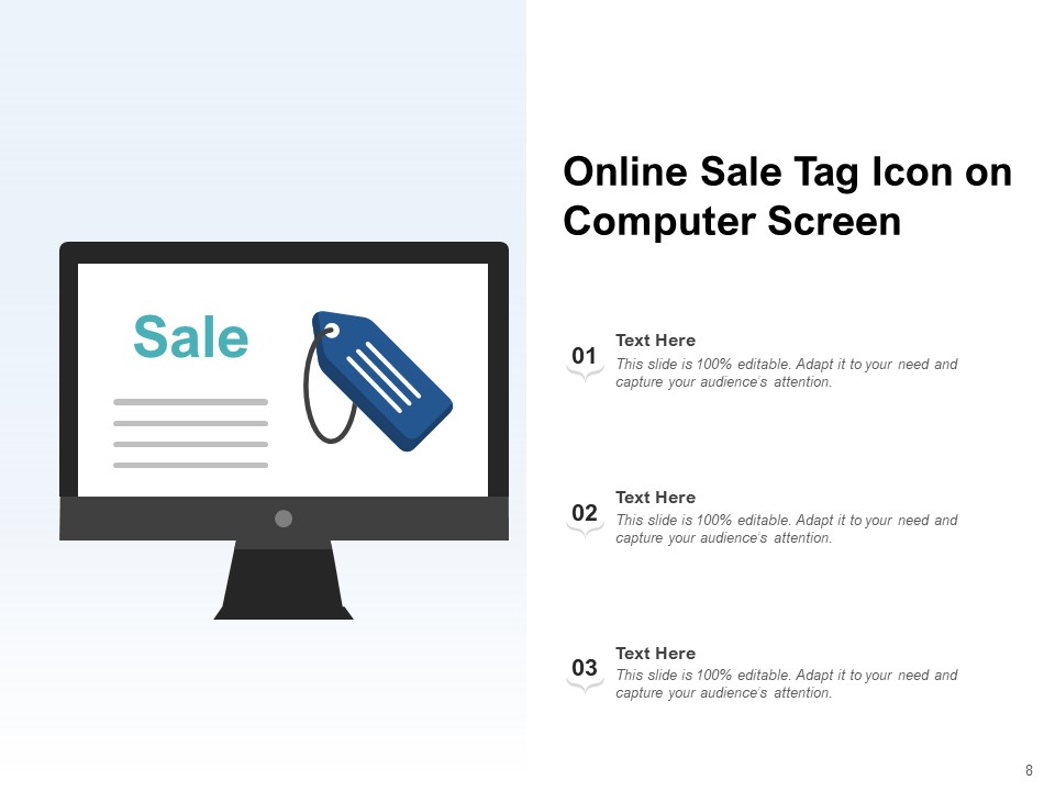 Digital Transaction Symbol Sale Computer Screen Online Sale Ppt PowerPoint Presentation Complete Deck template colorful