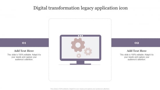 Digital Transformation Legacy Application Icon Sample PDF