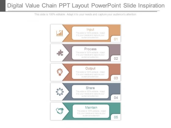 digital value chain ppt layout powerpoint slide inspiration