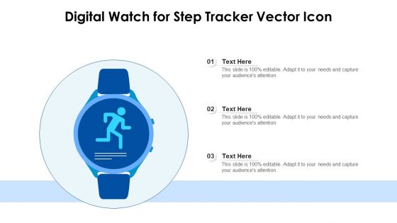 Digital Watch For Step Tracker Vector Icon Graphics PDF Digital Watch For Step Tracker Vector Icon Graphics PDF