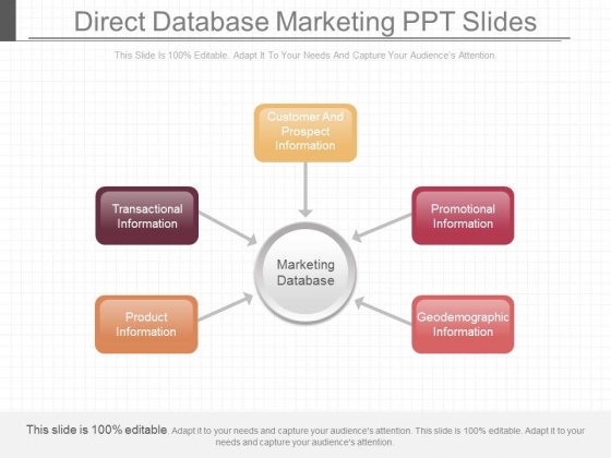 Direct Database Marketing Ppt Slides