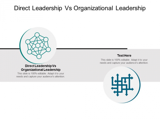 Direct Leadership Vs Organizational Leadership Ppt PowerPoint Presentation Professional Designs Cpb Pdf