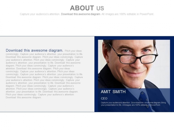 Director Profile On About Us Slide Powerpoint Slides Director Profile On About Us Slide Powerpoint Slides