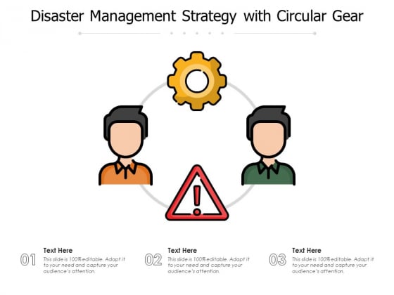 Disaster Management Strategy With Circular Gear Ppt PowerPoint Presentation File Layout PDF Disaster Management Strategy With Circular Gear Ppt PowerPoint Presentation File Layout PDF