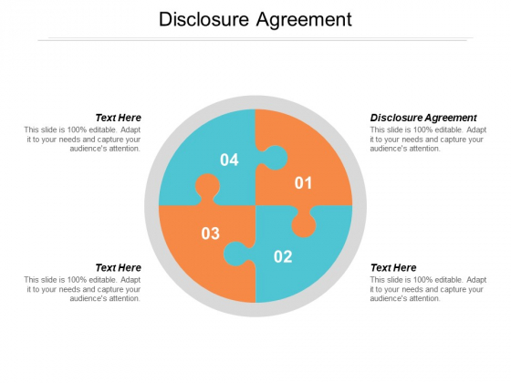 Disclosure Agreement Ppt PowerPoint Presentation Summary Visual Aids Cpb
