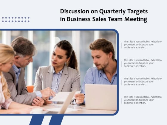 Discussion On Quarterly Targets In Business Sales Team Meeting Ppt PowerPoint Presentation Infographic Template Example 2015 PDF Discussion On Quarterly Targets In Business Sales Team Meeting Ppt PowerPoint Presentation Infographic Template Example 2015 PDF