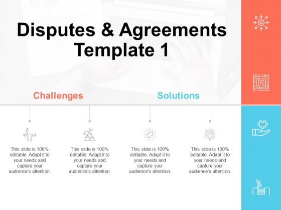 Disputes And Agreements Template Challenges Ppt PowerPoint Presentation Infographics Designs Download