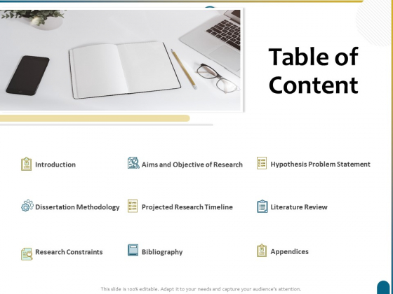 Dissertation Research Table Of Content Ppt Professional Graphics Download PDF Dissertation Research Table Of Content Ppt Professional Graphics Download PDF
