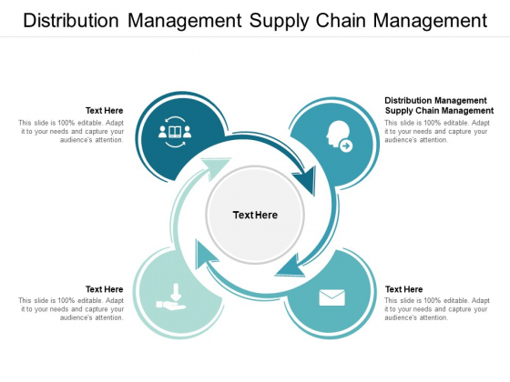Distribution Management Supply Chain Management Ppt PowerPoint Presentation Visual Aids Summary Cpb