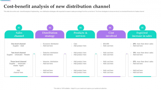 Distribution Strategies For Increasing Cost Benefit Analysis Of New Distribution Channel Download PDF