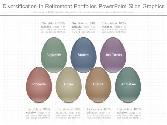 Diversification In Retirement Portfolios Powerpoint Slide Graphics