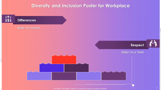 Diversity And Inclusion Poster For Workplace Training Ppt Diversity And Inclusion Poster For Workplace Training Ppt