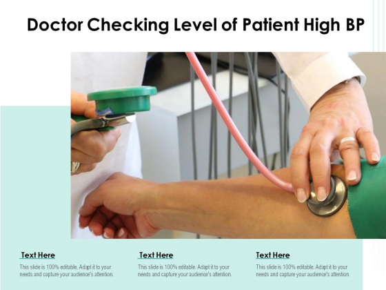 Doctor Checking Level Of Patient High BP Ppt PowerPoint Presentation Gallery Sample PDF