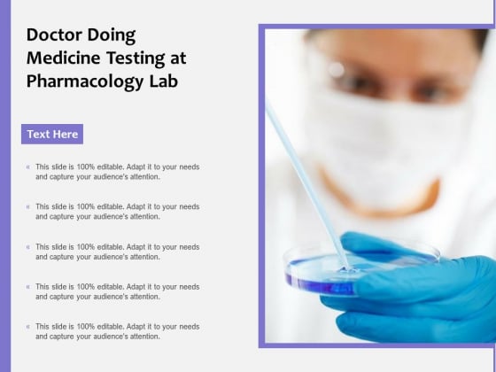 Doctor Doing Medicine Testing At Pharmacology Lab Ppt PowerPoint Presentation Styles Clipart Images PDF Doctor Doing Medicine Testing At Pharmacology Lab Ppt PowerPoint Presentation Styles Clipart Images PDF