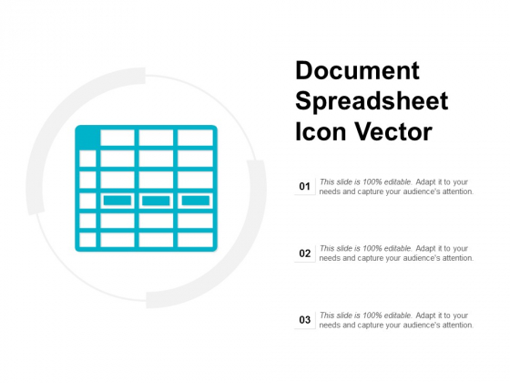 Document_Spreadsheet_Icon_Vector_Ppt_PowerPoint_Presentation_Professional_Maker_Slide_1