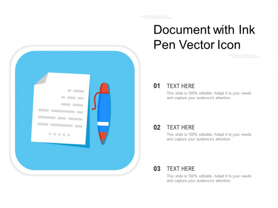 Document With Ink Pen Vector Icon Ppt PowerPoint Presentation Gallery Elements PDF Document With Ink Pen Vector Icon Ppt PowerPoint Presentation Gallery Elements PDF