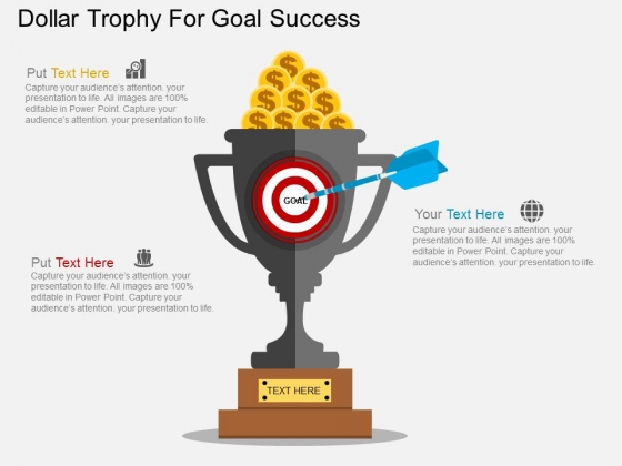 Dollar Trophy For Goal Success Powerpoint Templates Dollar Trophy For Goal Success Powerpoint Templates