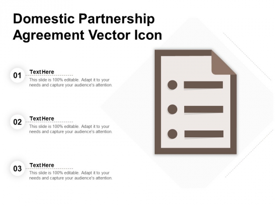 Domestic Partnership Agreement Vector Icon Ppt PowerPoint Presentation Portfolio Designs PDF Domestic Partnership Agreement Vector Icon Ppt PowerPoint Presentation Portfolio Designs PDF