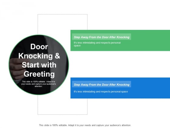 Door Knocking And Start With Greeting Ppt PowerPoint Presentation Ideas Layout Ideas