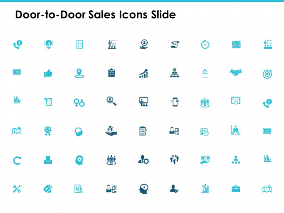 Door To Door Sales Icons Slide Business Ppt PowerPoint Presentation Show Demonstration