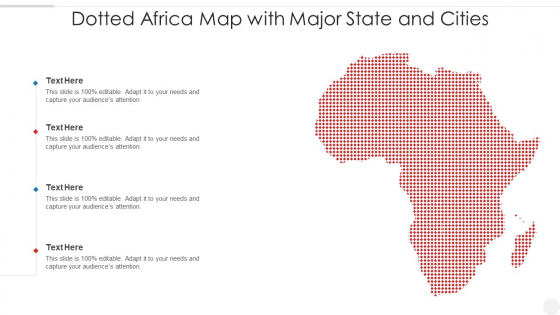 Dotted Africa Map With Major State And Cities Portrait PDF