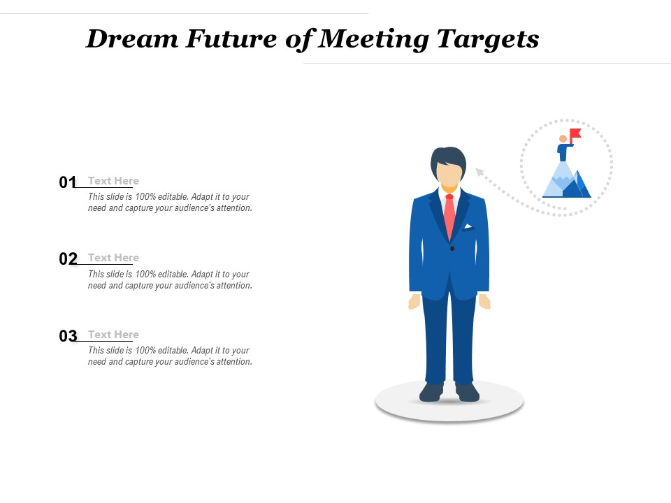 Dream Future Of Meeting Targets Ppt PowerPoint Presentation Inspiration Topics PDF
