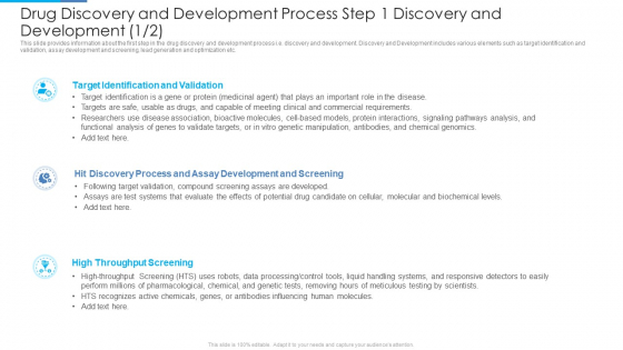 Drug Discovery And Development Process Step 1 Discovery And Development Assay Ideas PDF Drug Discovery And Development Process Step 1 Discovery And Development Assay Ideas PDF
