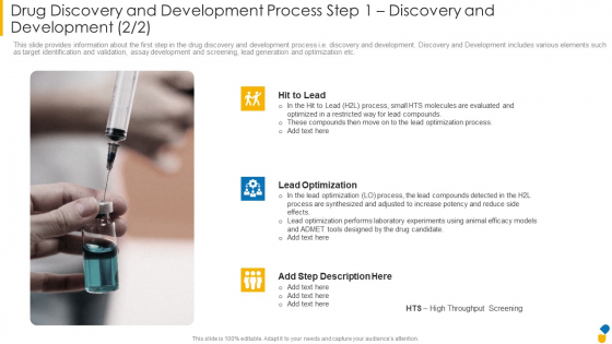 Drug Discovery And Development Process Step 1 Discovery And Development Optimization Formats PDF Drug Discovery And Development Process Step 1 Discovery And Development Optimization Formats PDF
