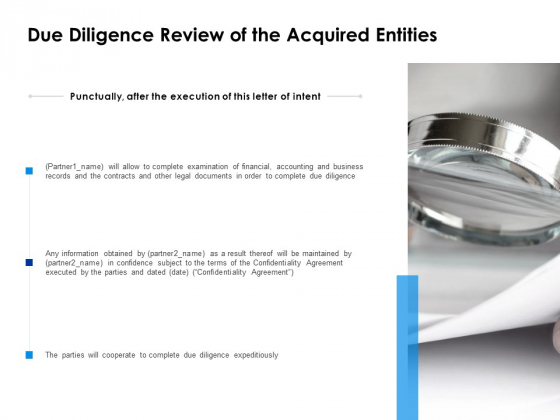 Due Diligence Review Of The Acquired Entities Ppt PowerPoint Presentation Inspiration Information Due Diligence Review Of The Acquired Entities Ppt PowerPoint Presentation Inspiration Information