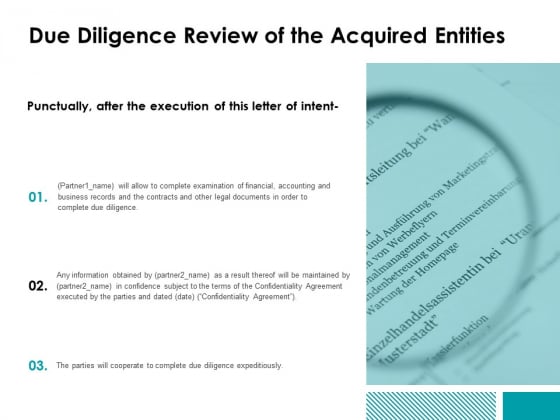 Due Diligence Review Of The Acquired Entities Ppt Powerpoint Presentation Pictures Graphics Example Due Diligence Review Of The Acquired Entities Ppt Powerpoint Presentation Pictures Graphics Example