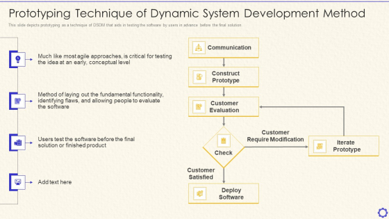 Dynamic System Development Method Tools And Techniques IT Prototyping Technique Guidelines PDF