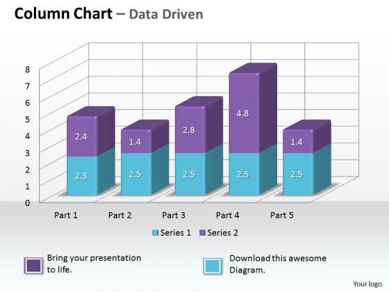 Data Analysis On Excel 3d Chart To Monitor Business Process PowerPoint Templates