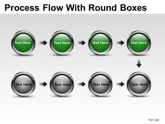 Data Process Flow With Round Boxes PowerPoint Slides And Ppt Diagram Templates