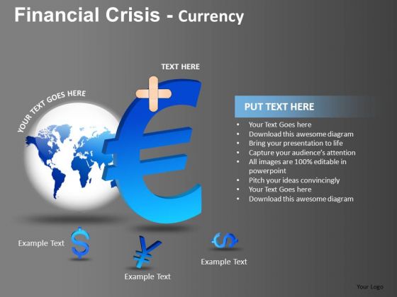 Declining Euro Band Aid PowerPoint Templates Declining Euro Band Aid PowerPoint Templates