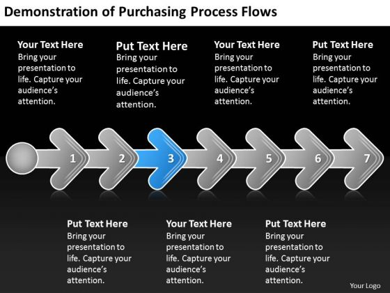 Demonstration Of Purchasing Process Flows Arrow Flowcharts PowerPoint Templates Demonstration Of Purchasing Process Flows Arrow Flowcharts PowerPoint Templates