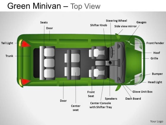 Design Green Minivan Top View PowerPoint Slides And Ppt Diagram Templates Design Green Minivan Top View PowerPoint Slides And Ppt Diagram Templates