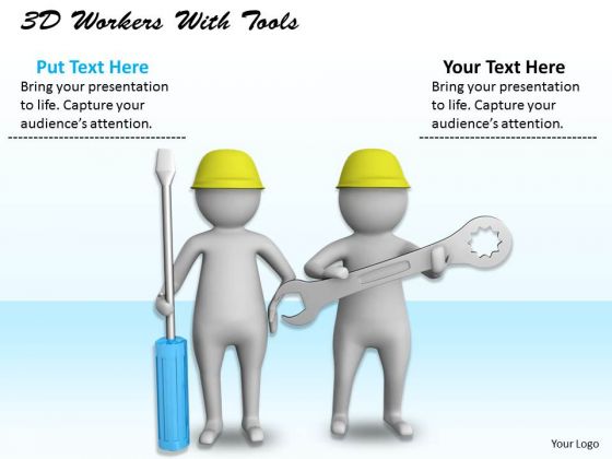 Developing Business Strategy 3d Workers With Tools Character Models Developing Business Strategy 3d Workers With Tools Character Models