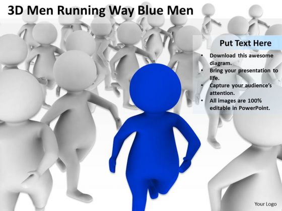 Diagram Of Business Cycle 3d Men Running Way Blue PowerPoint Templates Diagram Of Business Cycle 3d Men Running Way Blue PowerPoint Templates