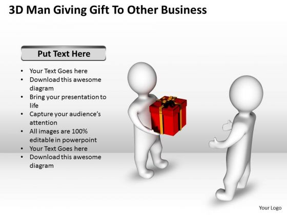 Diagram Of The Business Cycle 3d Man Giving Gift To Other PowerPoint Slides Diagram Of The Business Cycle 3d Man Giving Gift To Other PowerPoint Slides