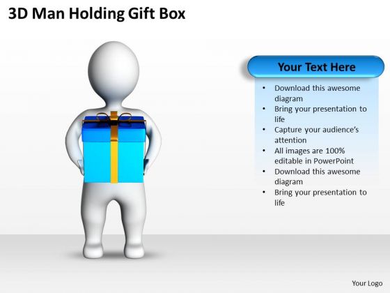 Diagram Of The Business Cycle 3d Man Holding Gift Box PowerPoint Slides Diagram Of The Business Cycle 3d Man Holding Gift Box PowerPoint Slides