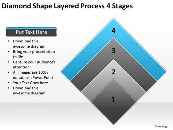 Diamond Shape Layered Process 4 Stages Ppt Business Planning Software PowerPoint Slides Diamond Shape Layered Process 4 Stages Ppt Business Planning Software PowerPoint Slides