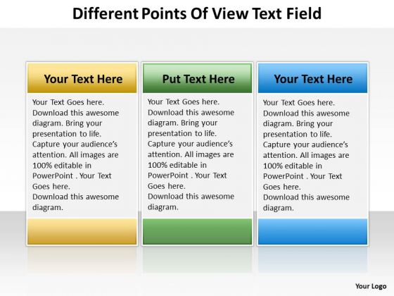 Different Points Of View Text Field Radial Diagram PowerPoint Templates Different Points Of View Text Field Radial Diagram PowerPoint Templates