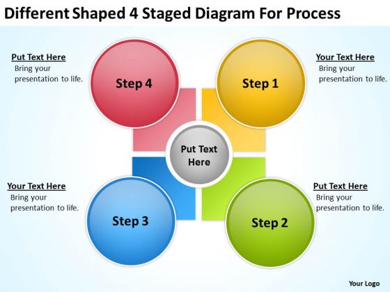Different Shaped 4 Staged Diagram For Process Ppt Business Plan Download PowerPoint Templates Different Shaped 4 Staged Diagram For Process Ppt Business Plan Download PowerPoint Templates