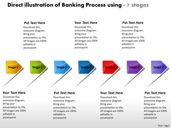 Direct Illustration Of Banking Process Using 7 Stages Electrical Design PowerPoint Slides Direct Illustration Of Banking Process Using 7 Stages Electrical Design PowerPoint Slides
