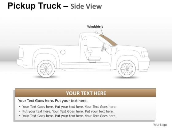 Dispose Pickup Brown Truck Side View PowerPoint Slides And Ppt Diagram Templates Dispose Pickup Brown Truck Side View PowerPoint Slides And Ppt Diagram Templates